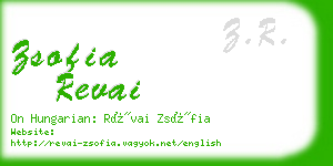zsofia revai business card